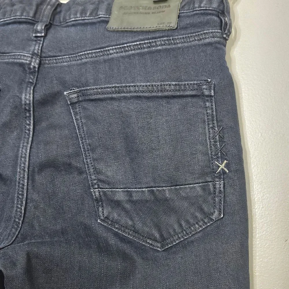 Scotch & Soda Black Denim Skinny Jean W30 L32 Skim Lot 22